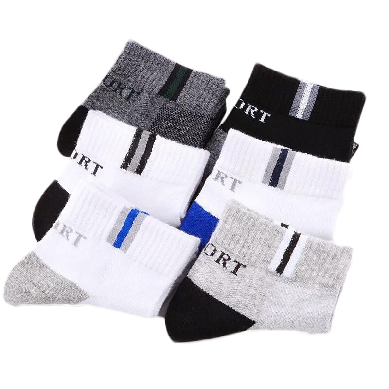 夏季运动休闲棉质男潮防臭中运动袜 希贝莎短袜/打底袜/丝袜/美腿袜