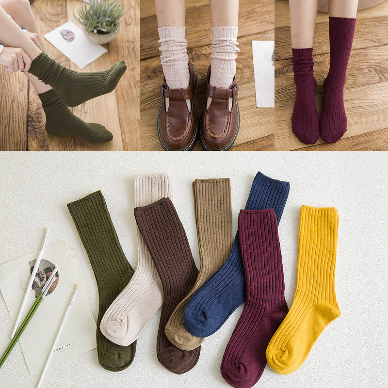 舒适休闲韩系堆堆袜子中长筒袜子 希贝莎短袜/打底袜/丝袜/美腿袜