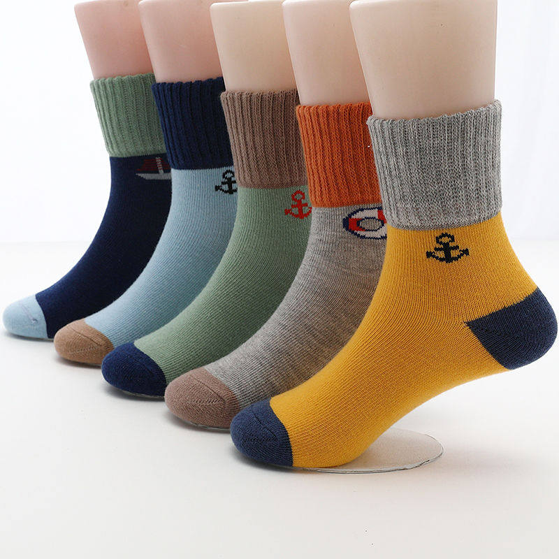 舒适休闲棉质透气男孩秋儿童袜子 希贝莎短袜/打底袜/丝袜/美腿袜