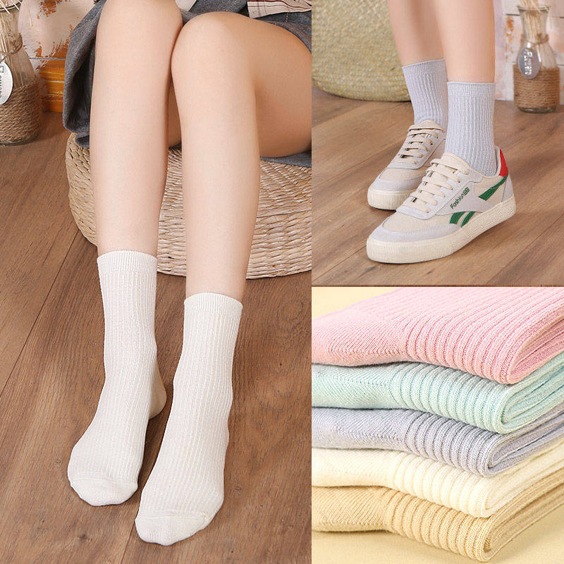 舒适休闲秋冬季中筒袜透气长筒袜子 希贝莎短袜/打底袜/丝袜/美腿袜