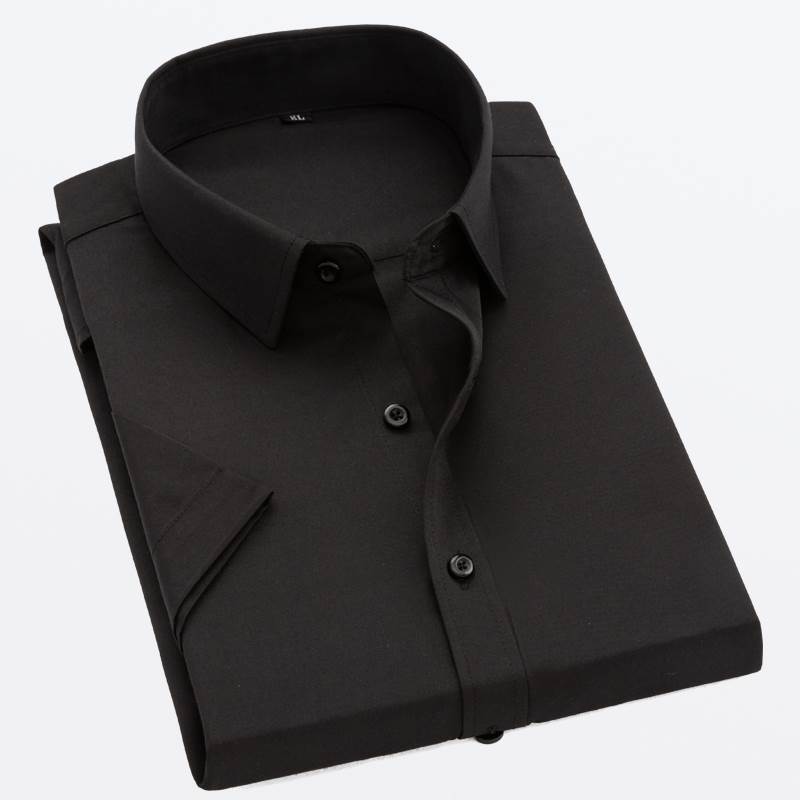 mens work shirt short sleeve men dress shirt Formal Business - 图3