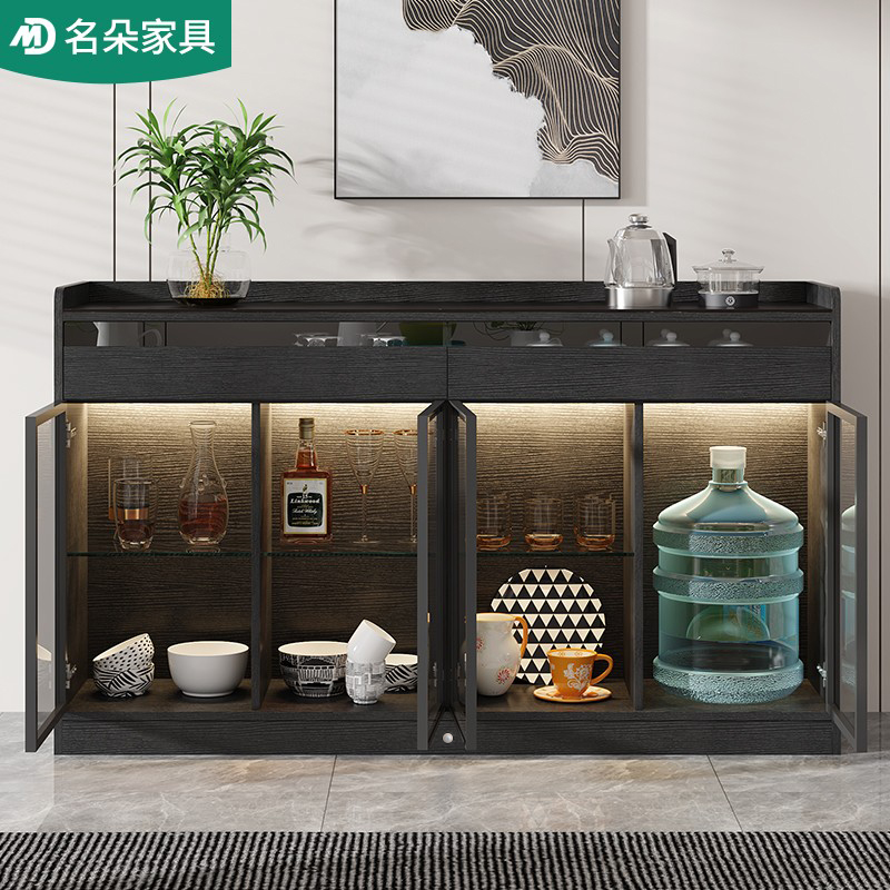 茶水柜烧水壶一体轻奢岩板酒柜餐边柜家用办公室水吧茶吧机5G150 - 图1