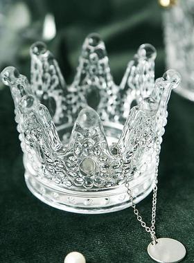 轻奢风描金色样板房间玻璃托盘