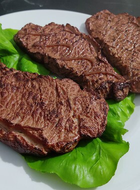 厨房西餐厅牛排生菜组合套装摆件