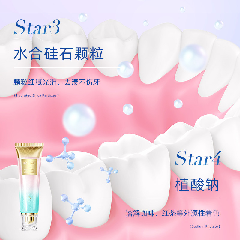 【屈臣氏同款】烟酰胺美白祛牙渍牙膏 芭丽莲牙膏