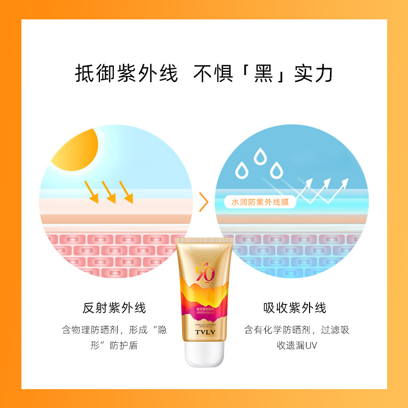 【屈臣氏】美白隔离遮瑕50+防晒霜 芭丽莲防晒霜