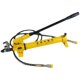 Dual compression hydraulic tool manual electric pump