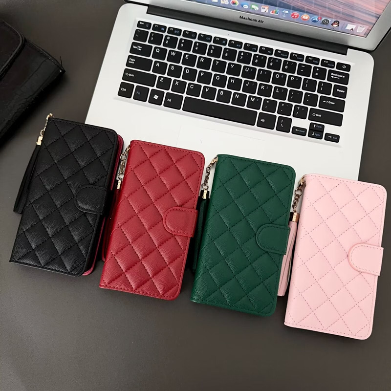 欧美翻盖式皮套适用苹果16手机壳14promax女款小羊皮15Pro全包防摔iphone17promax小香风可插卡13保护套女潮