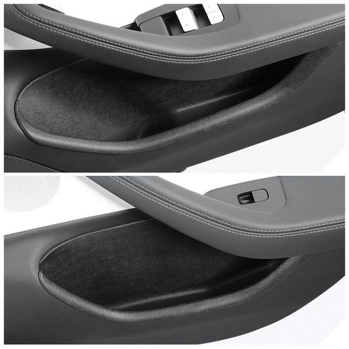 适用于特斯拉焕新款MODEL 3车门储物盒全包车门槽收纳盒防滑配件 - 图2
