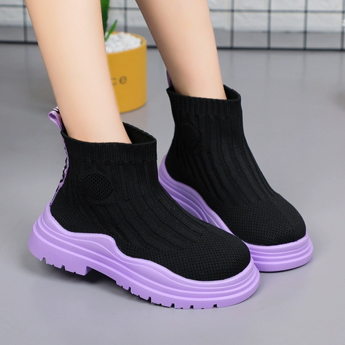 Демисезонные детские весенние ботинки для мальчиков, дышащие тонкие эластичные короткие сапоги, тренд сезона