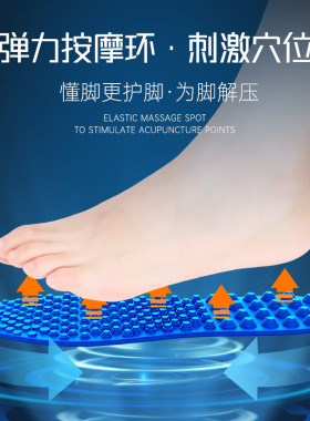 5d按摩鞋垫脚底穴位足底涌泉穴
