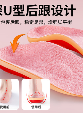 基诺浦足弓支撑鞋垫扁平足防脚痛