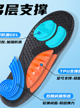 适用于悍途足弓支撑鞋垫运动减震