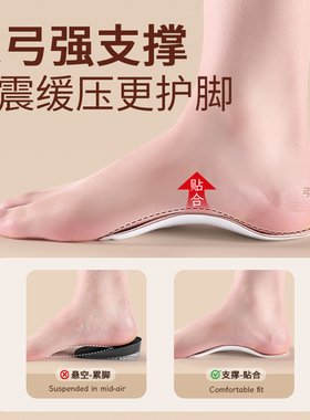 女士专用足弓支撑鞋垫足弓垫半垫