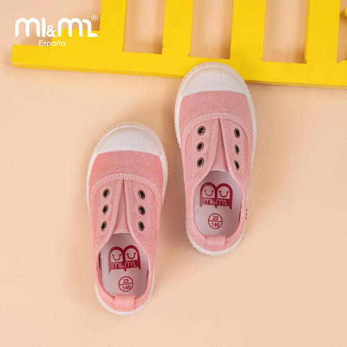m1m2西班牙童鞋2026春季男女宝宝一脚蹬男女童幼儿园防滑鞋M20566 - 图2