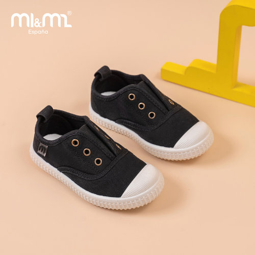 m1m2西班牙童鞋2026春季男女宝宝一脚蹬男女童幼儿园防滑鞋M20566 - 图1