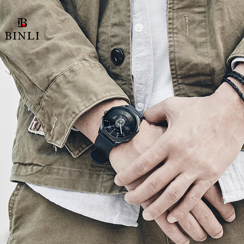 宾利表2023新款男士手表防水时尚休闲运动潮流全自动机械男表8602 - 图0