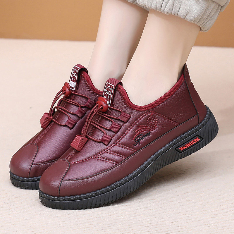 冬季加绒加厚女棉鞋防水防滑平底中老年鞋软底保暖舒适妈妈棉靴,淘宝优惠券,粉丝福利购,淘宝优惠卷