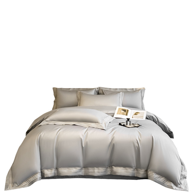 High-end four-piece set of cotton 2024 new naked bedding products