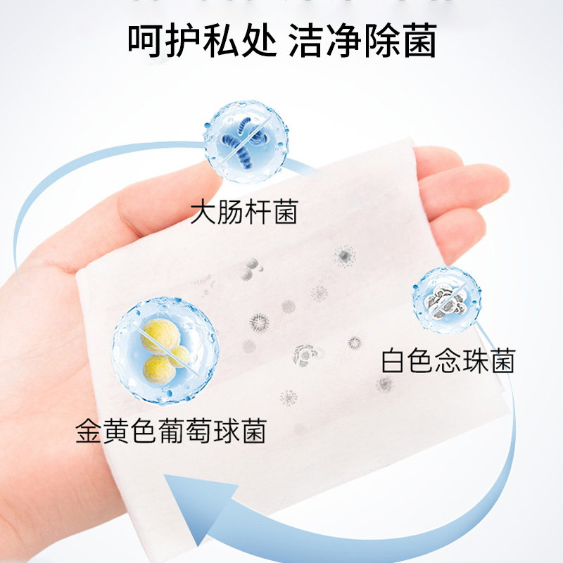 湿巾可擦私处男女通用清洁房事私密处卫生护理消毒抑菌免洗湿纸巾