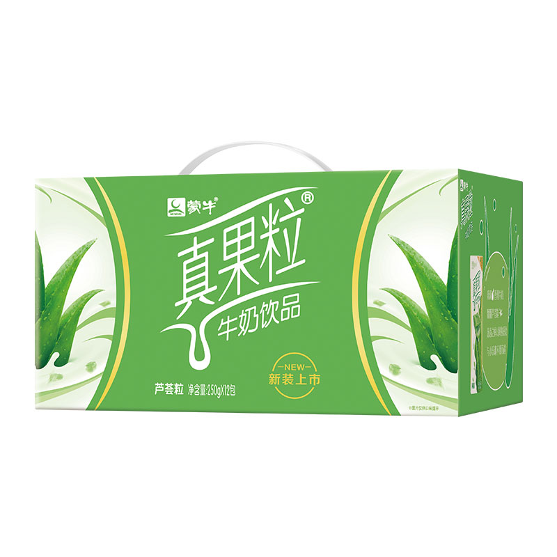 5月新货蒙牛真果粒草莓牛奶250g*12盒乳饮料整箱批送礼实惠早餐 - 图2