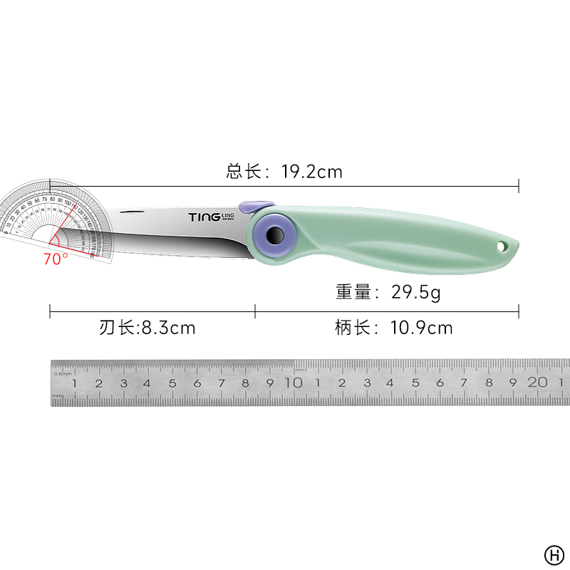 鹦鹉折叠水果刀家用锋利削皮刀宿舍学生用小刀办公室用可外出携带-图3