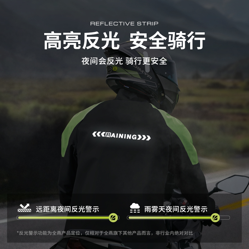摩托车雨衣骑行男女款冬季成人分体式套装外卖骑手电动车防暴雨披