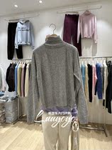 FURE Korea East gate 2023 Winter new 100 lap comfort High collar Long sleeves Knitted Sweatshirt Woman