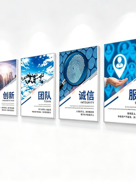 企业办公室会议室激励装饰画