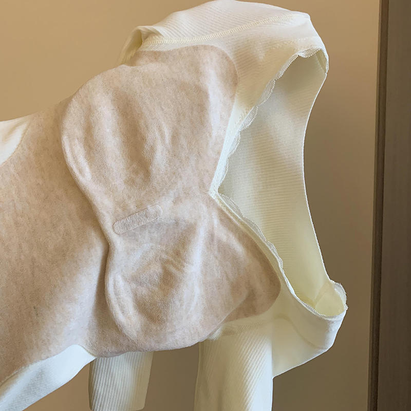 蚕丝羊绒保暖内衣女加绒加厚秋衣秋裤套装2025秋冬带胸垫修身上衣 - 图3