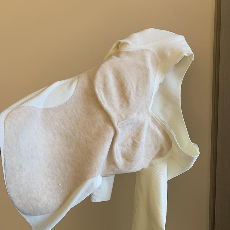 蚕丝羊绒保暖内衣女加绒加厚秋衣秋裤套装2025秋冬带胸垫修身上衣 - 图2