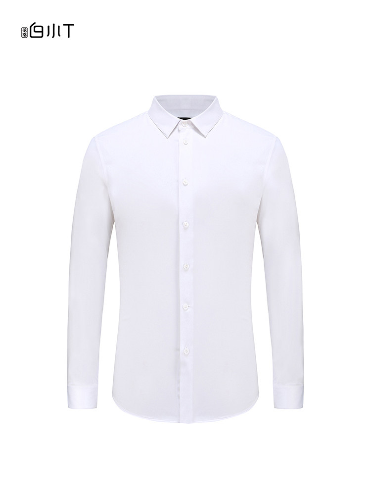 白小t商务正装坠感衬衫立领打底衫 拇指白小t服饰衬衫