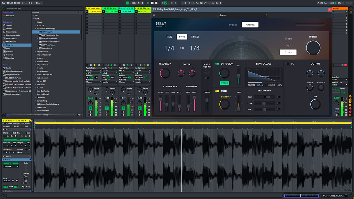 AIR Music Technology Delay Pro 数字延迟滤波器变形限制插件Win - 图0