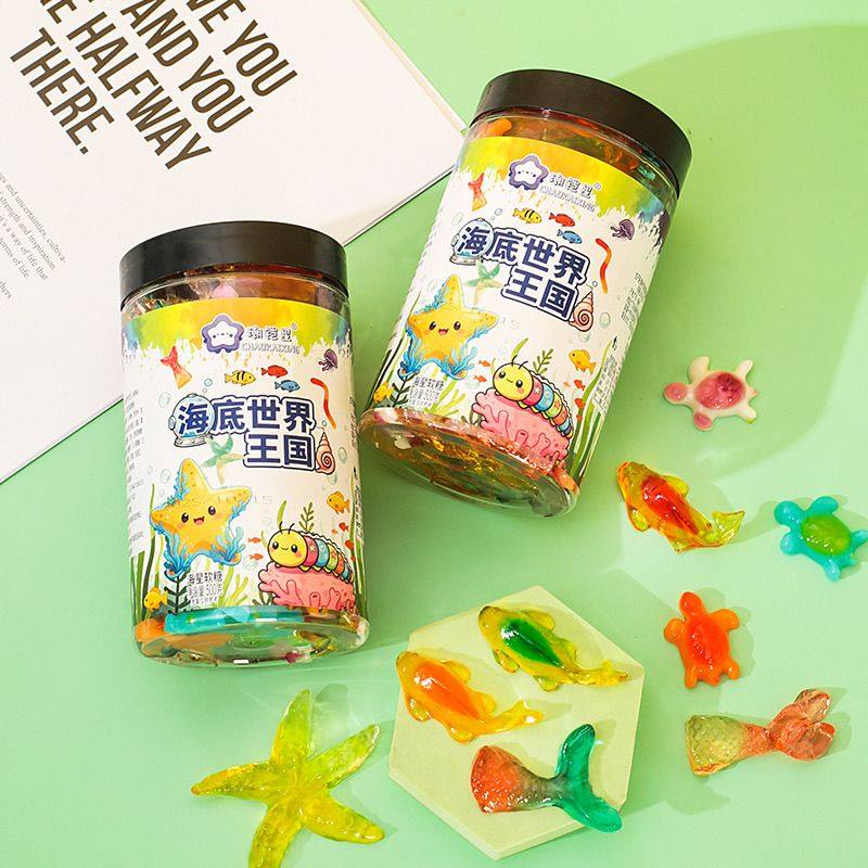 水果味海星软糖酸甜琉璃海星橡皮软糖超市同款儿童休闲解馋小零食,淘宝优惠券,粉丝福利购,淘宝优惠卷