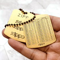 zippo lighter year card Zhibao Perimeter Chronicle Chronicle List of the Year List of the Key Buttons Year Table against cards