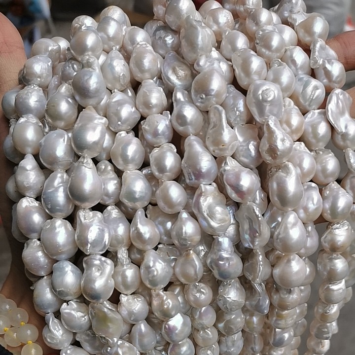 外贸款小鱼尾巴洛克异形珠天然淡水珍珠散珠项链半成品一条40公分,淘宝优惠券,粉丝福利购,淘宝优惠卷