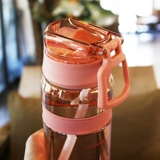 Детская трубочка со стаканом для мальчиков, вместительная и большая пластиковая спортивная бутылка для школьников, защита при падении