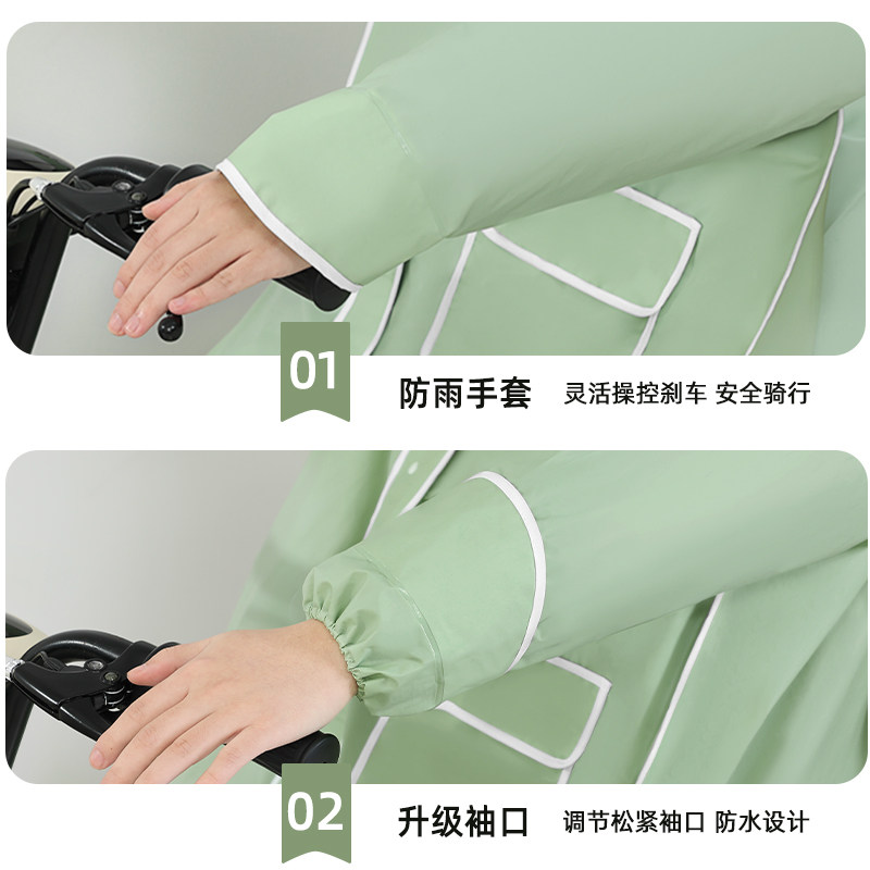 雨衣女款全身防暴雨电动电瓶车雨衣成人外穿单人一体人车分离雨披