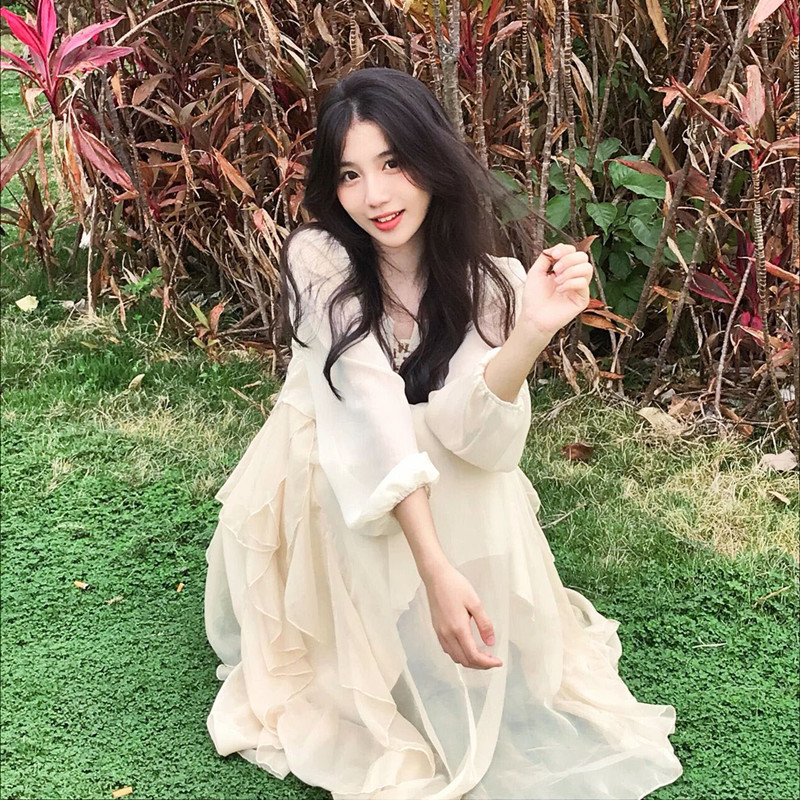 雪纺防晒开衫两件套装女春夏新款在逃公主超仙女吊带连衣裙套装裙,淘宝优惠券,粉丝福利购,淘宝优惠卷