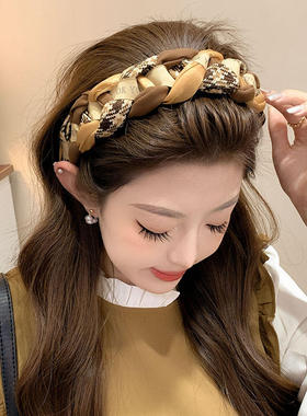 咖色发箍女美拉德高颅顶头箍发卡