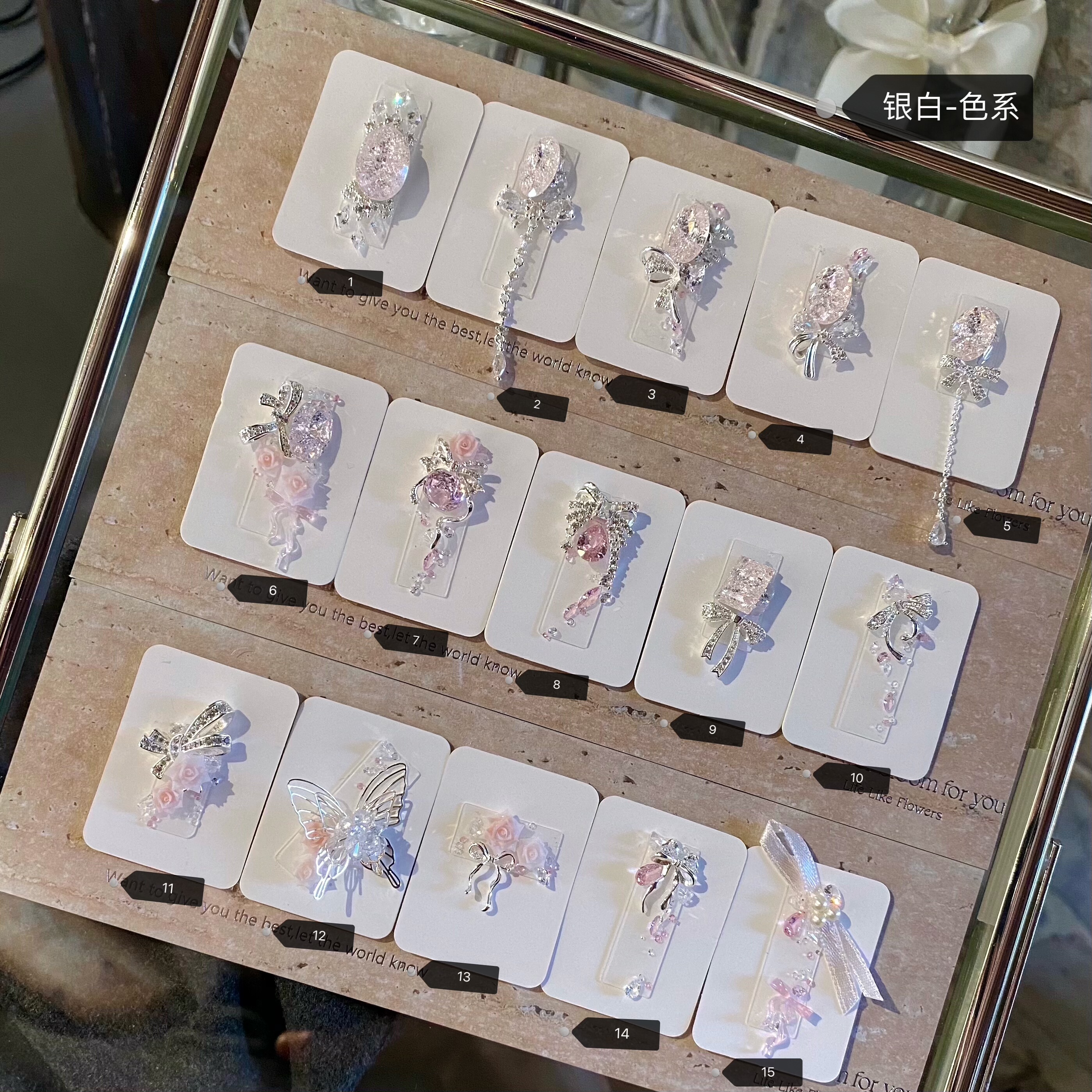 正品LZ高定【蝴蝶结 拼钻】全集系列｜独家千金小众闪锆美甲饰品,淘宝优惠券,粉丝福利购,淘宝优惠卷