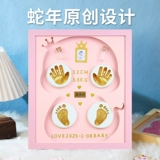 Фоторамка, памятные отпечатки рук и ног для новорожденных для младенца, делается под заказ