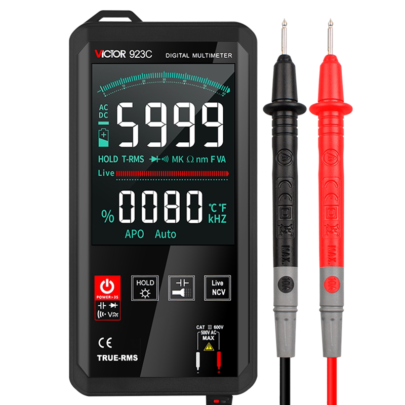 胜利触摸全自动数字高精度万用表 胜利购鸿万用表