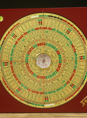 铜之心电木罗盘中式通用