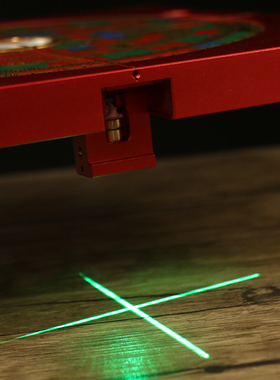 测距四面红外线激光罗盘风水盘高精度专业三元三合综合盘八寸摆件