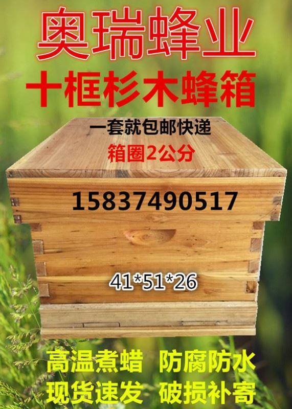 箱子蜜蜂用具h标准养蜜蜂蜜蜂蜂养的蜂的工具养蜂中土巢框中蜂