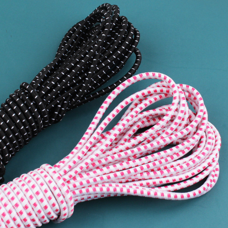 高弹力松紧带圆细家用裤头内衣加厚红白弹力绳黑松紧绳橡皮筋辅料 - 图2