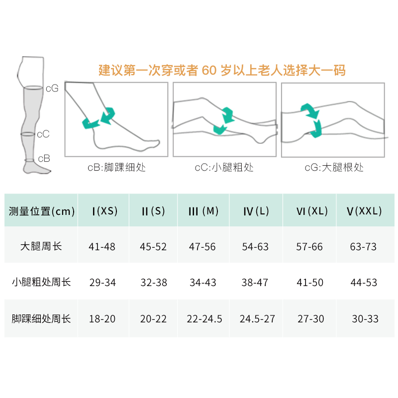 德国进口juzo二级强压循序减压袜 Juzo长筒袜