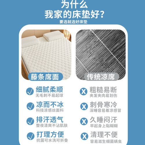 床垫乳胶软垫学生宿舍单人床褥子榻榻米海绵垫子租房专用凉席睡垫 - 图2