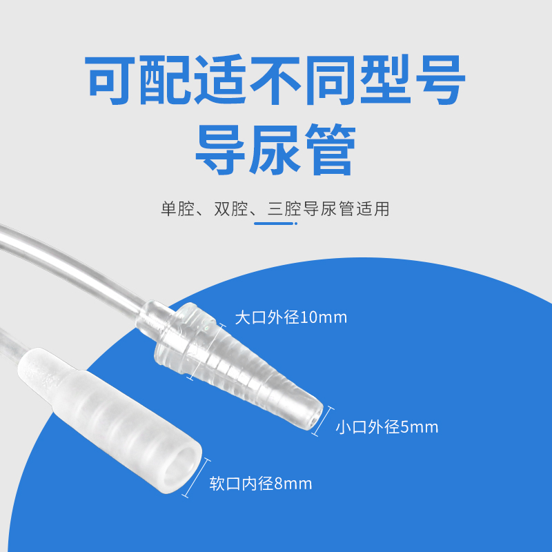 医用一次性使用膀胱冲洗器尿道三腔导尿管腹腔冲洗注药连接器滴管 - 图3